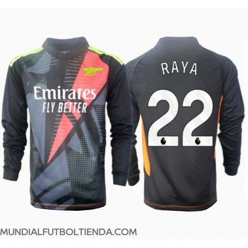 Camiseta Arsenal David Raya #22 Portero Tercera Equipación Replica 2024-25 mangas largas